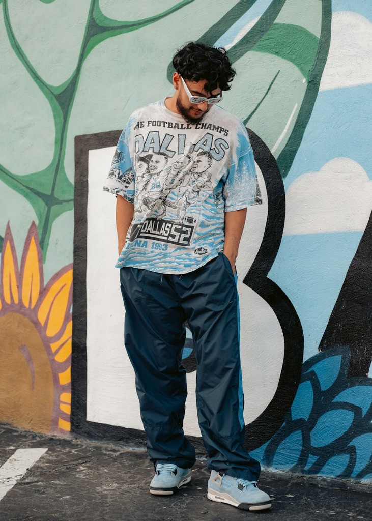 Retro Wave Tee flat lay